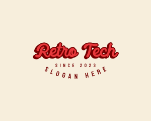 Funky Retro Business logo design