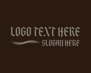 Band - Gothic Wave Wordmark logo design