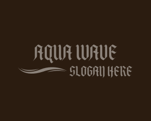 Gothic Wave Wordmark logo design