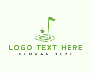 League - Golf Flag League logo design
