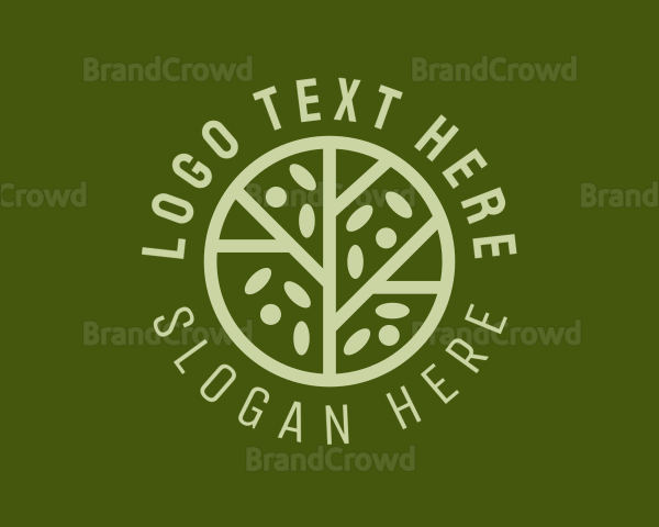 Tree Gardening Agriculture Logo