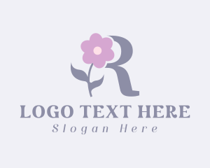 Interior - Flower Boutique Letter R logo design