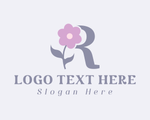 Interior Design - Flower Boutique Letter R logo design