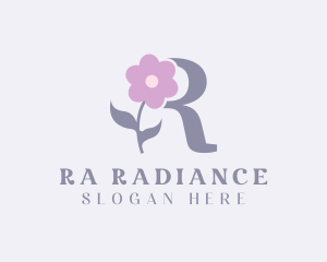 Flower Boutique Letter R logo design