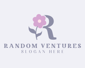 Flower Boutique Letter R logo design