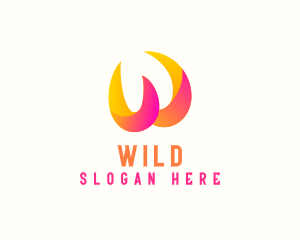 Stroke - Generic Colorful Letter W logo design