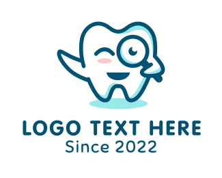 Dental Research Teeth  logo design