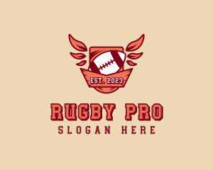 Rugby Sports Tournament logo design