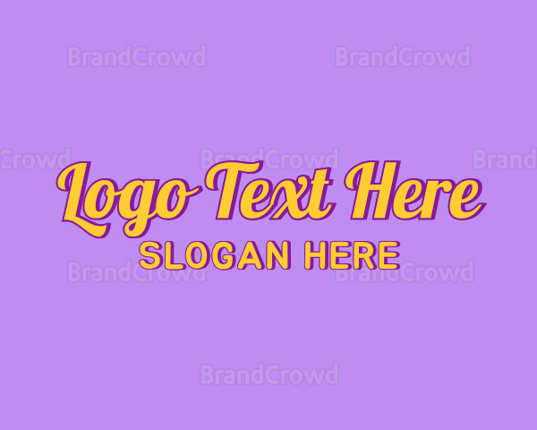 Colorful Quirky Wordmark Logo