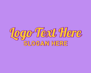Playful - Colorful Quirky Wordmark logo design