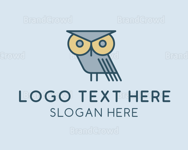 Owl Bird Avian Logo