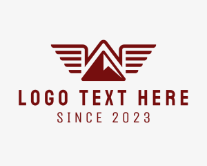 Trek - Outdoor Mountain Camp Wings logo design
