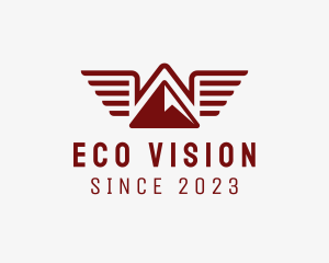 Outdoor Mountain Camp Wings logo design