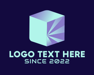 3d - Digital 3D Cube logo design
