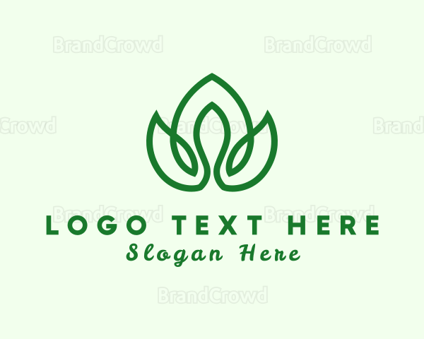 Natural Flower Plant Logo