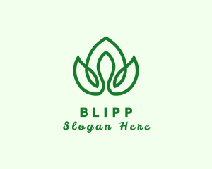 Natural Flower Plant Logo