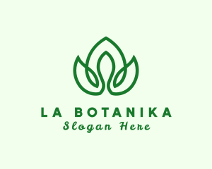 Natural Flower Plant Logo