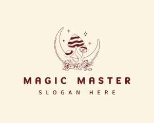 Magical Moon Mushroom logo design