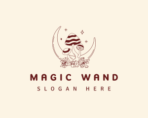 Magical Moon Mushroom logo design