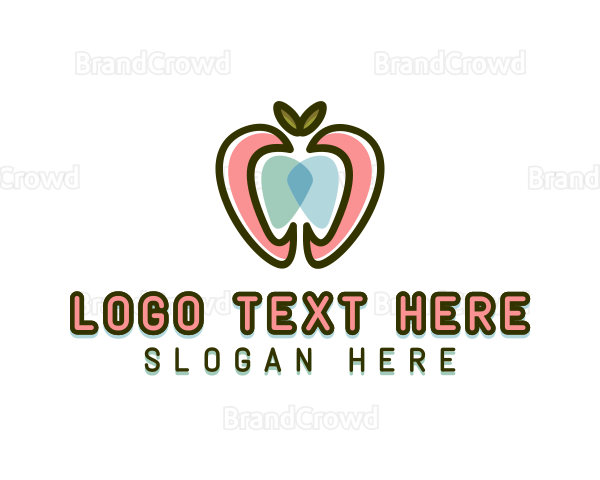 Apple Tooth Dental Logo