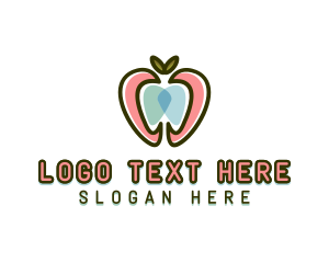 Dental Care - Apple Tooth Dental logo design