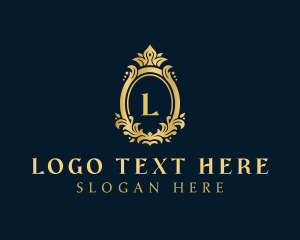 Victorian - Gold Royalty Crown Jewelry logo design