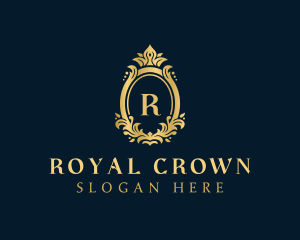 Gold Royalty Crown Jewelry logo design