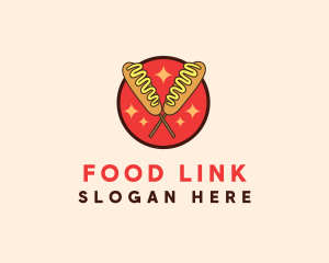 Snack Food Corndog logo design