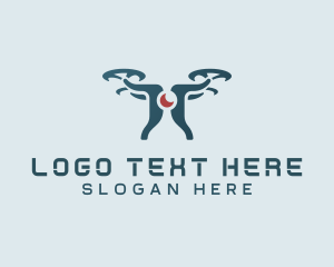 Vlogger - Surveillance Tech Drone logo design