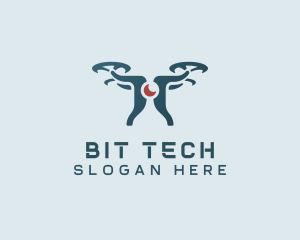 Surveillance Tech Drone logo design