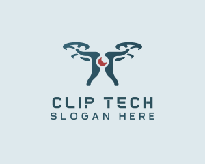 Surveillance Tech Drone logo design