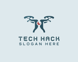 Surveillance Tech Drone logo design