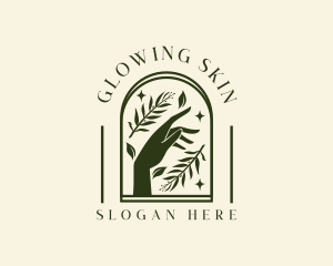 Skincare - Skincare Hand Leaf logo design