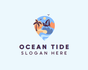 Tide - Ocean Wave Travel Boat logo design