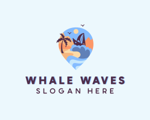 Ocean Wave Travel Boat logo design