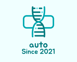 Science - Blue Genetics Cross logo design