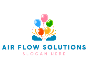 Celebration Party Balloon Logo