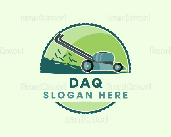 Garden Lawn Mower Logo