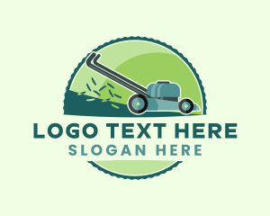 Lawn - Garden Lawn Mower logo design