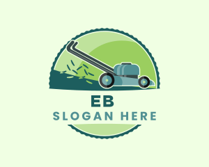 Garden Lawn Mower Logo