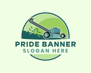 Garden Lawn Mower logo design