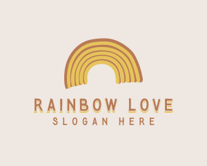 Rainbow Playground Doodle logo design