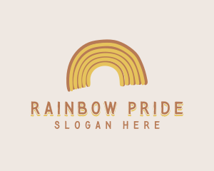 Rainbow Playground Doodle logo design