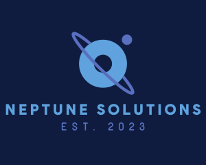 Neptune - Generic Space Planet Letter O logo design