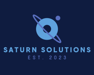 Saturn - Generic Space Planet Letter O logo design