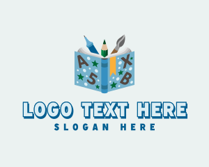 Author - Educational Writing Book logo design