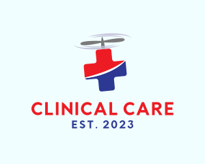 Flying Medical Ambulance logo design