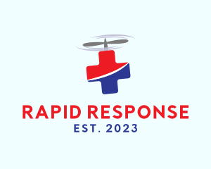 Paramedic - Flying Medical Ambulance logo design