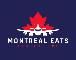 Montreal - Airline Travel Tour logo design