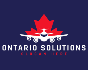 Ontario - Airline Travel Tour logo design